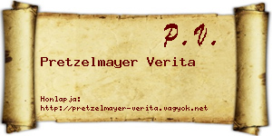 Pretzelmayer Verita névjegykártya
